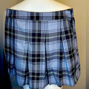 Dixxon Flannel As If Pleated Mini Skirt - Sz S - unworn with pockets
